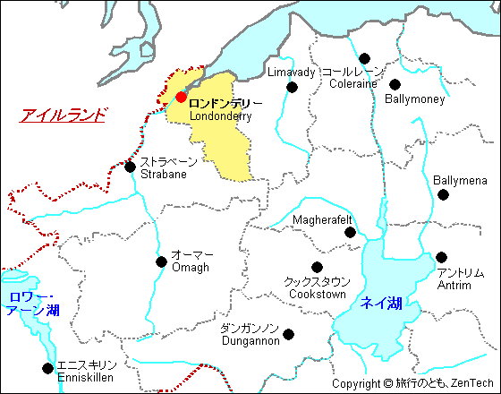 ロンドンデリー地図