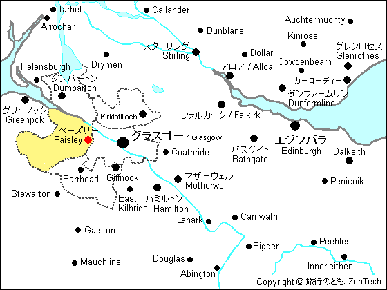 レンフルーシャー地図