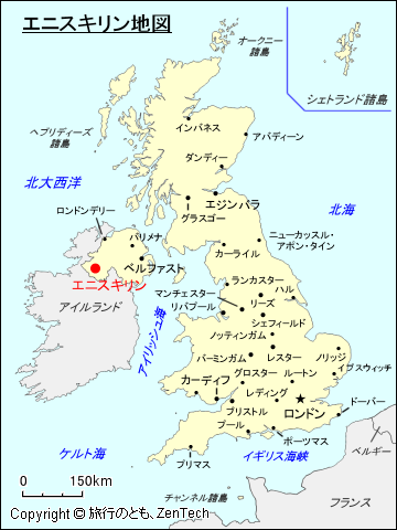 エニスキリン地図