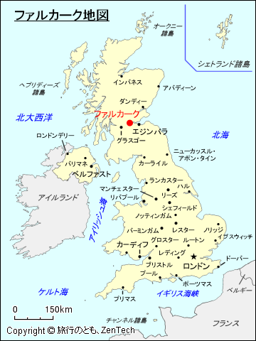 フォルカーク地図