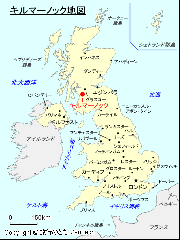 キルマーノック地図