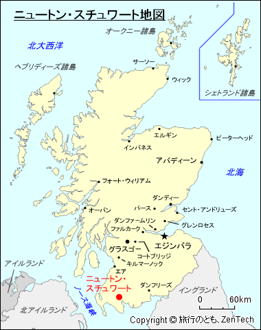 ニュートン・スチュワート地図