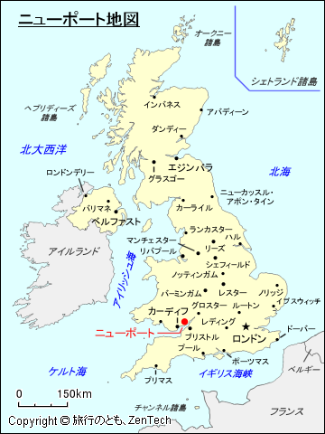 ニューポート地図