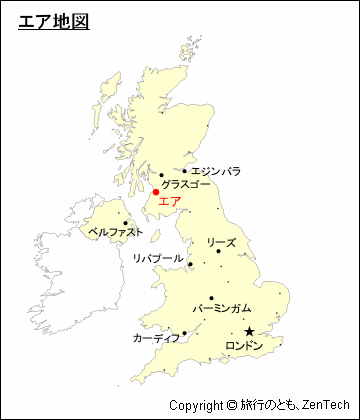 イギリスにおけるエア地図