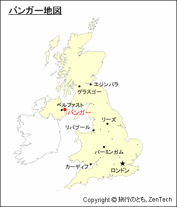 イギリスにおけるバンガー地図