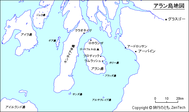 アラン島地図