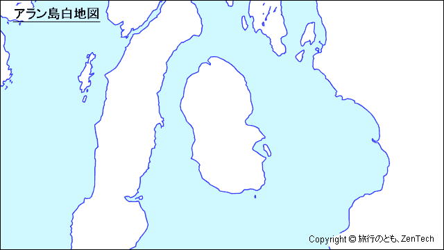 アラン島白地図
