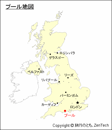 イギリスにおけるプール地図