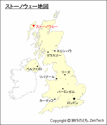 イギリスにおけるストーノウェー地図