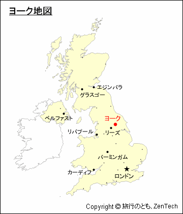 イギリスにおけるヨーク地図