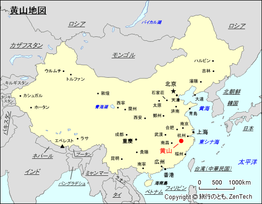 黄山地図