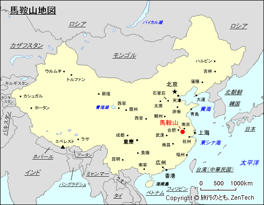 馬鞍山地図