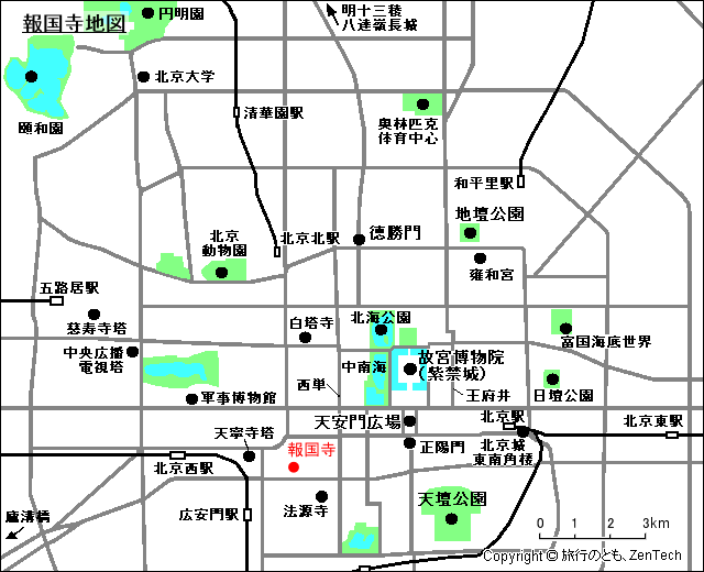 報国寺地図
