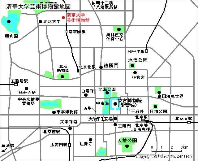 清華大学芸術博物館地図