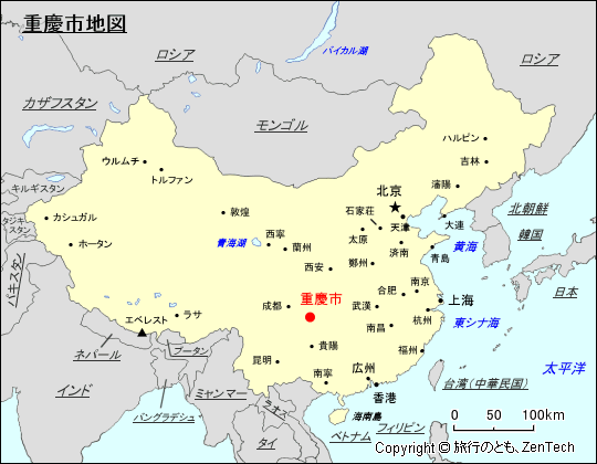 重慶地図