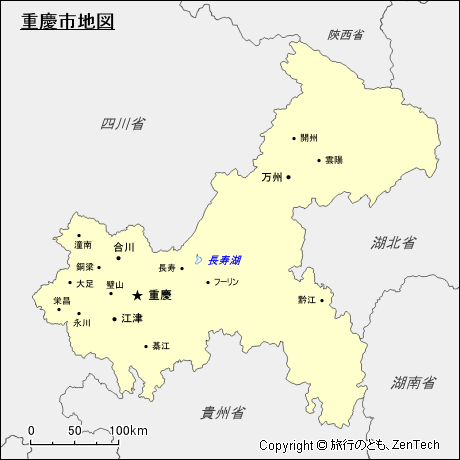 重慶市地図