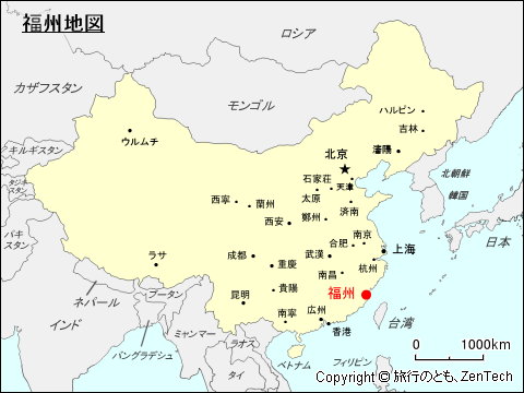 福州地図