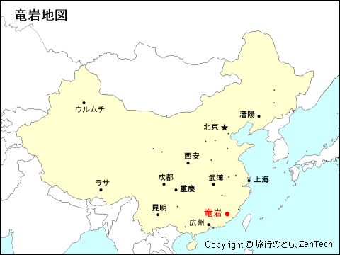 竜岩地図