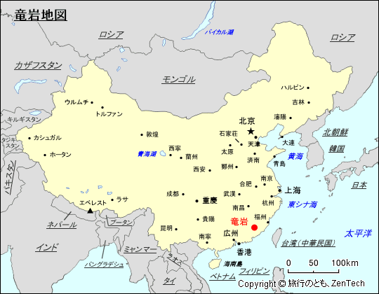 竜岩地図