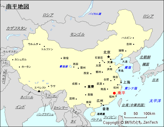 南平地図