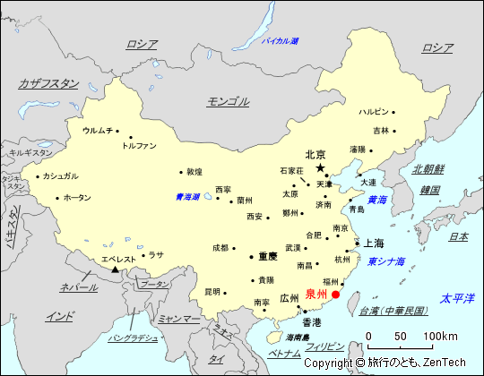 泉州地図