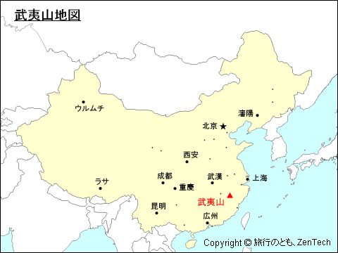 武夷山地図