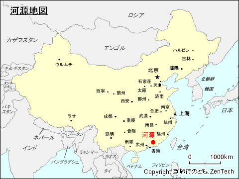 河源地図