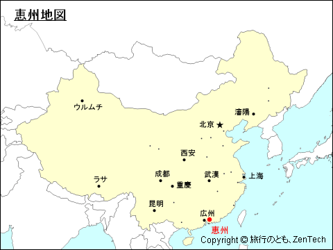 恵州地図