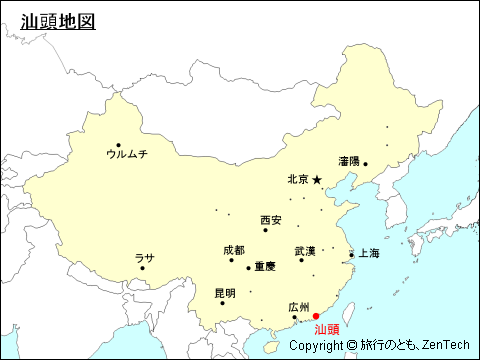 汕頭市地図