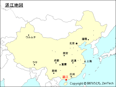 湛江市地図