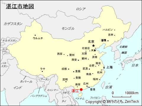 湛江市地図