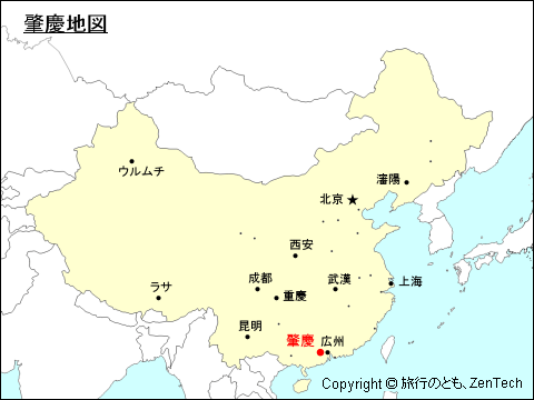 肇慶地図