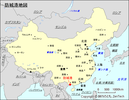 防城港地図