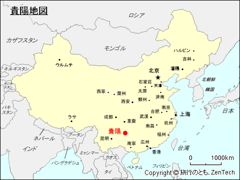 貴陽地図