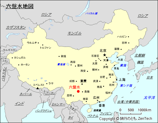 六盤水地図