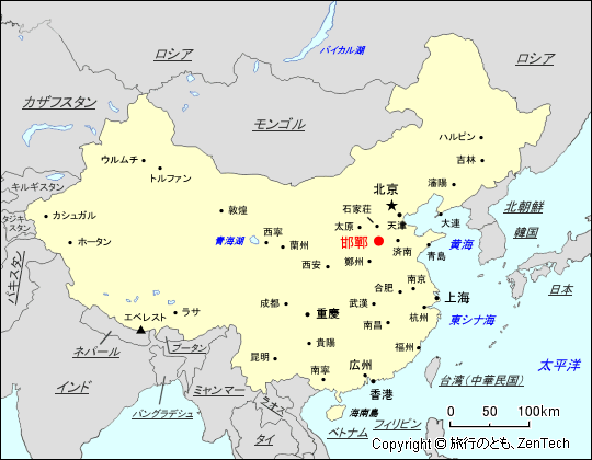 邯鄲地図
