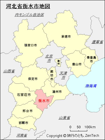 河北省衡水市地図