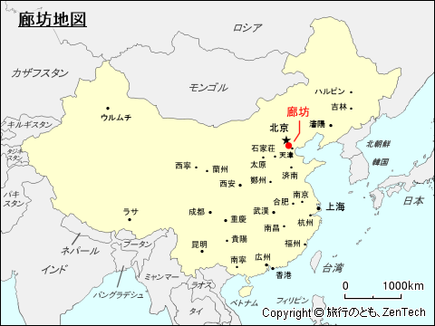 廊坊地図