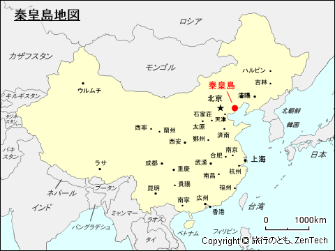 秦皇島地図