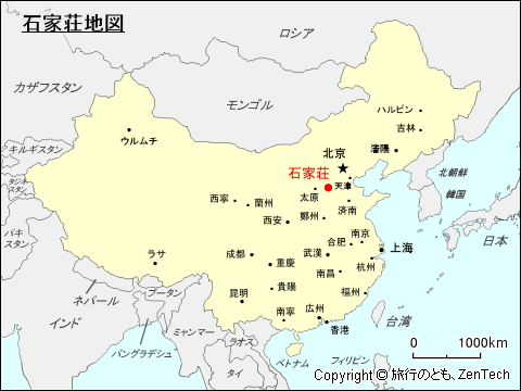 石家荘地図