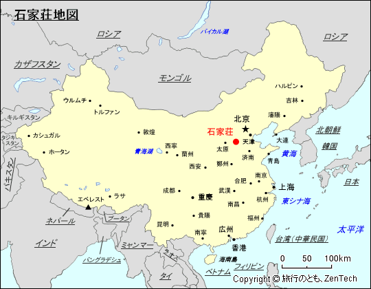 石家荘地図