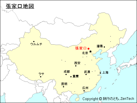 張家口地図