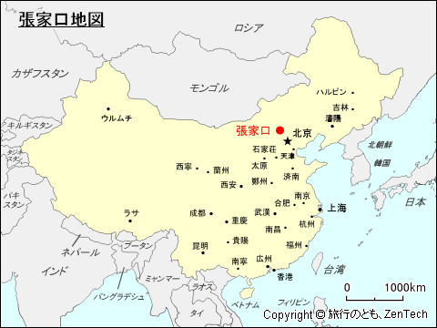 張家口地図