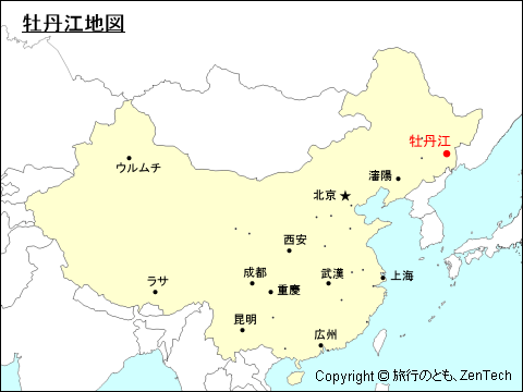 牡丹江地図