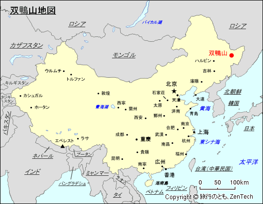 双鴨山地図