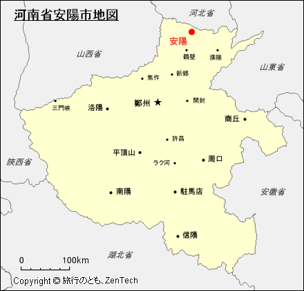 河南省安陽市地図