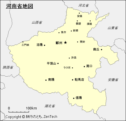 河南省地図