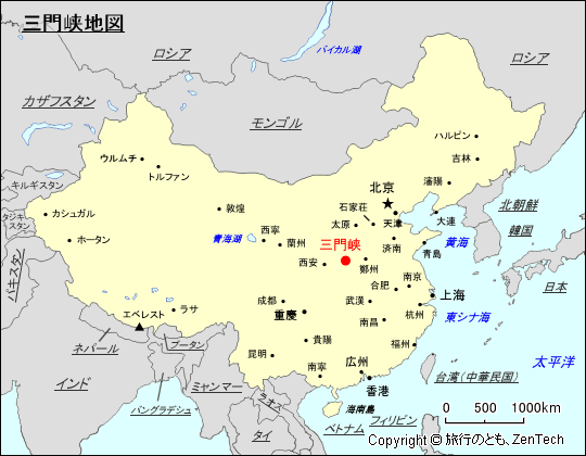 三門峡地図