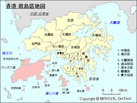 香港 離島区地図
