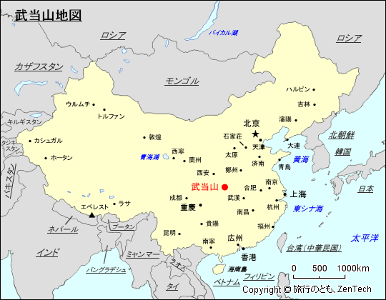 武当山地図